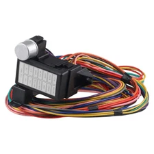 12v Street Hot Rat Muscle Rod Wiring 14 Circuit Universal Wire Harness 14 Fuse