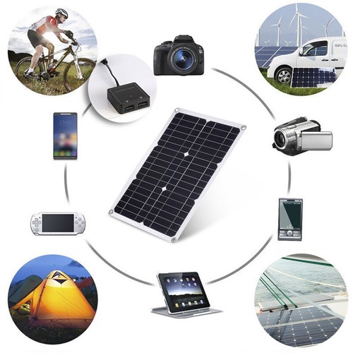 Flexibel Solarpanel Solarmodul Solarzelle 100A Solar Laderegler Kit Camping NEU - Bild 3 von 19