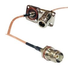 RG316 N Female Flange O-Ring to TNC Female Small Bulk RF Cable Rapid-SHIP LOT