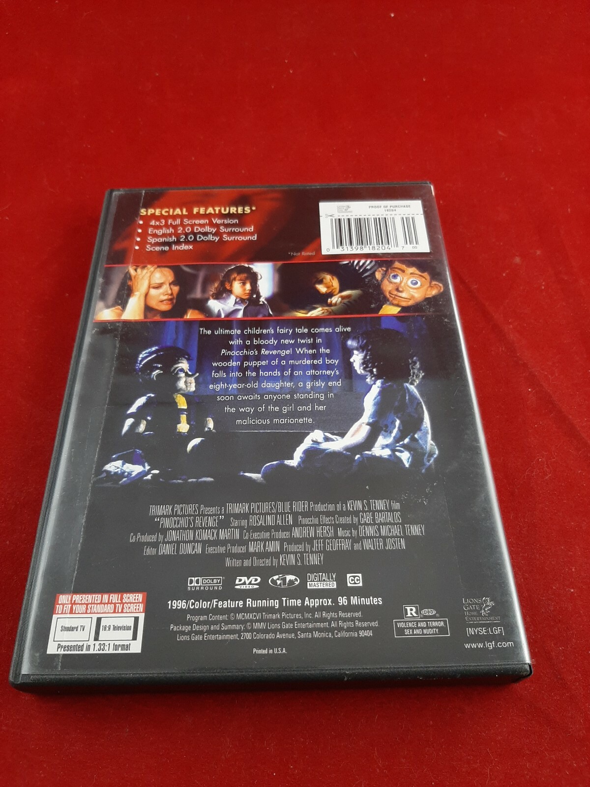 Pinocchio S Revenge Dvd 1996 For Sale Online Ebay