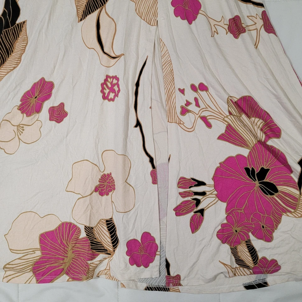 Maxi Falda Envolvente Floral Agnes & Dora Talla XXS Mujer Crema Rosa Dorado Negro Foto 3 de 4