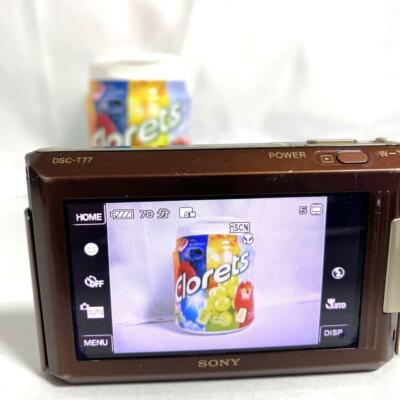 SONY DSC-T77 Digital Camera Brown Cyber Shot 4.0x Optical Zoom | eBay