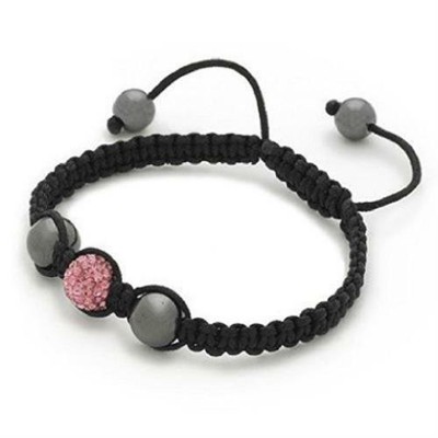 Designer inspiriert ''Atria'' rosa tschechische Kristall Discokugel Armband