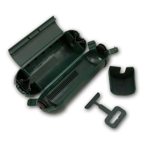 Scatola di sicurezza scatola di protezione verde per cavo spina Schuko IP44 antipioggia giardino - Foto 3 di 3