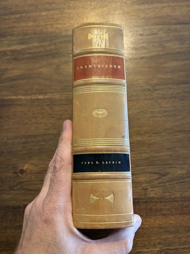 NUMBERED Skamtbilden By Carl G. Laurin 1920 Leather - Picture 5 of 11