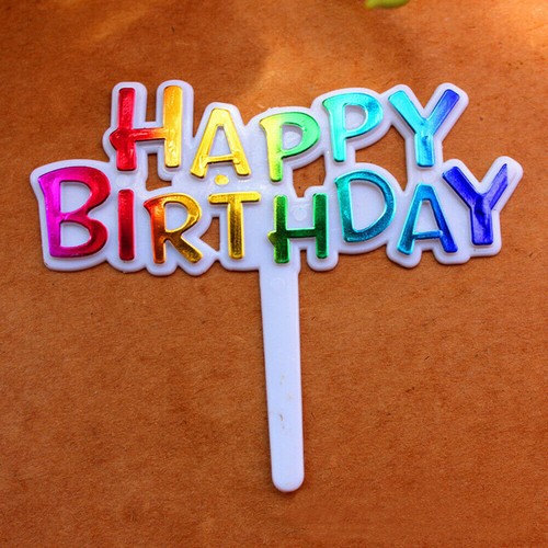 12 x Topper Torte Deko Muffin Cupcake Cake Stecker Geburtstag Kuchen Happy Birth - Bild 3 von 3