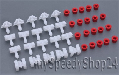 30x Klammer Einbausatz Beplankung Clips  für Sacco Mercedes W126 S-Klasse 
