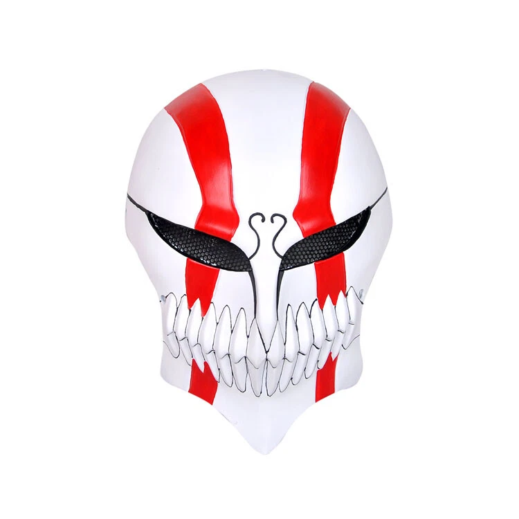 Bleach Tensa Bankai Kurosaki Ichigo FRP Mask W/Mesh Halloween Cosplay Prop Gift - Image 3 of 4