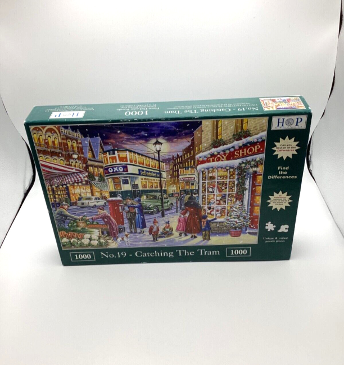Hop No.19 Catching The Tram 1000 Piece Jigsaw Puzzle Used Complete