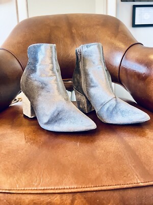 Steve Madden Blue Velvet Boots