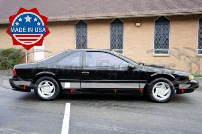 1991-1992 Ford Thurderbird T-Bird Rocker Panel Body Side Trim Molding 10Pc 7.5''