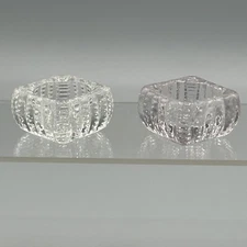 Vintage Imperial Reproduction Notched Square Open Salt Cellars HJ 2743 Lot Of 2