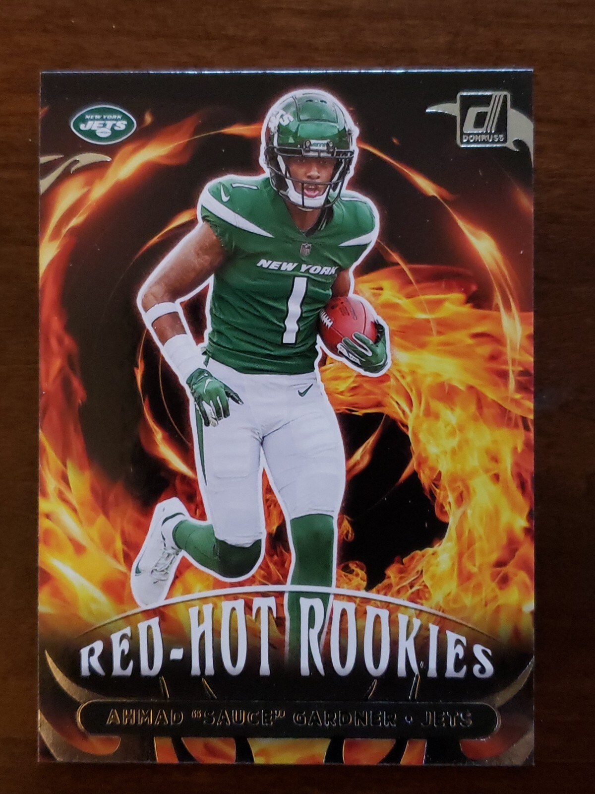 2022 Panini Donruss Red-Hot Rookies Ahmad Sauce Gardner #RHR-9 New York Jets RC