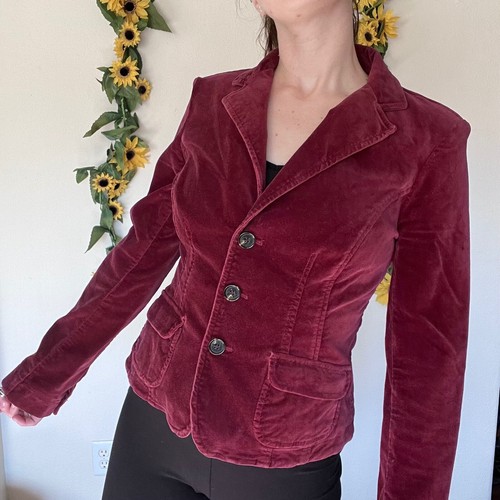 Tommy Hilfiger Red Velvet Blazer 