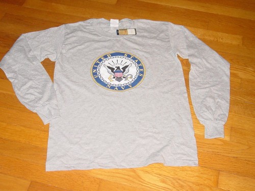 USN United States Navy Langarm T-Shirt NEU / ETIKETT Gr.... LARGE - Bild 5 von 5