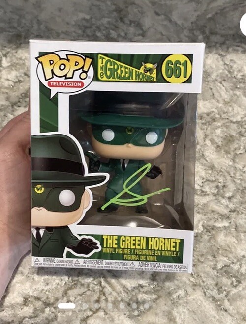 FUNKO POP!The Green Hornet signed by Seth Rogen COA by PSA