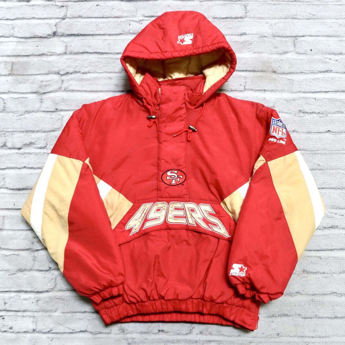Vintage 90s San Francisco 49ers Pullover Parka Jacket by Vintage 90s San Francisco 49ers Pullover Parka Jacket by
