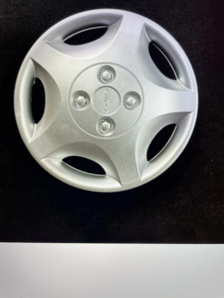 2000-04 福特福克斯 Oem 15 英寸轮毂盖二手翻新精美单帽银色 — 第 4/4 张图片
