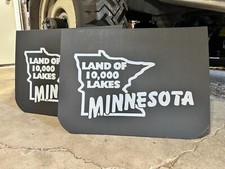 Minnesota- Land Of 10000 Lakes Vintage Mud Flaps 1 - Pair 19 W X 14h