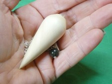 Wooden Dowsing Pendulum English Hazel Wood handturned with choice of crystal