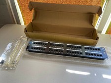 NEW ICC ICMPP0485E Category 5e 48-Port Patch Panel Black 
