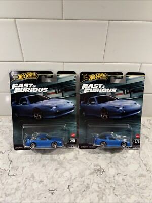 Hot Wheels Premium FAST & FURIOUS Mix 4 1996 Nissan 180SX Type X 2024 Lot Of 2!