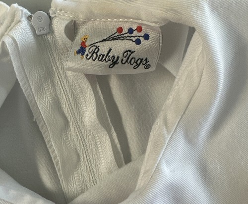 Baby Togs VTG Baby Sailor Dress White Bow Red Ribbon Blue 4T Size 4 Toddler - Picture 7 of 8