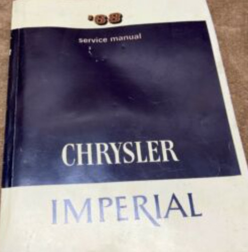 1968 Chrysler Imperial 300 New Yorker Werkstatt Reparaturhandbuch Neu-image