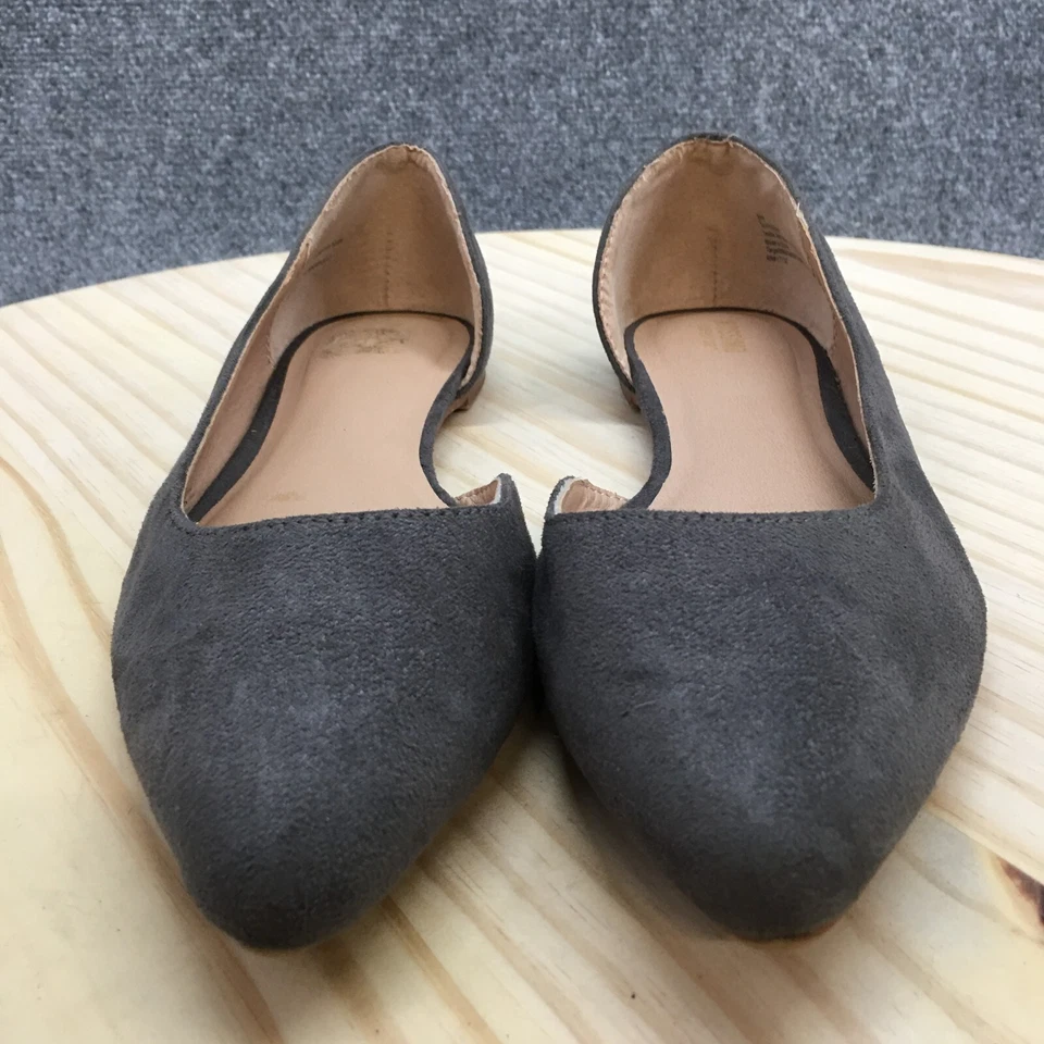 Mossimo Supply Co Zapatos Mujer 9 Anchos DOrsay Pisos Gris Informales Sin Cordones en Punta Foto 4 de 4