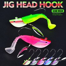 Fish Head Spin Underspin Jig Bladed Swimbait Jig Head Lead Head Fishing Lure