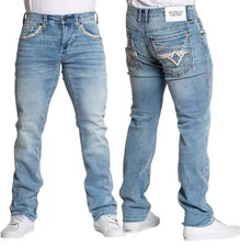 American Fighter Men's Denim Jean Legend River Inseam 34"