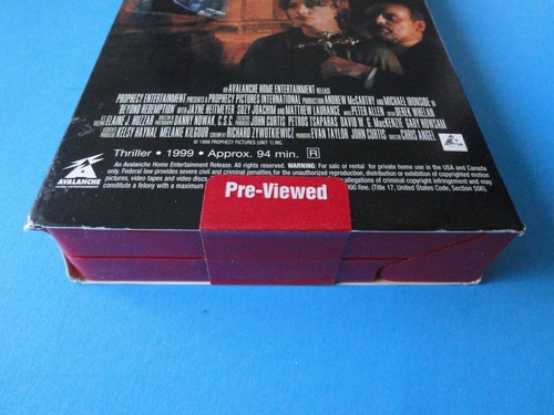 BEYOND REDEMPTION (BLOCKBUSTER VIDEO VHS) ANDREW MCCARTHY - Picture 5 of 5