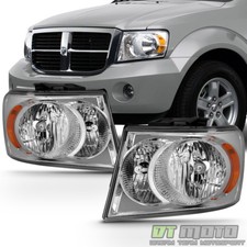 2007 2008 2009 Dodge Durango Headlights Headlamps Replacement 07-09 Leftright