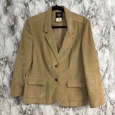 Vintage 70's/80's Panther Women’s Tan Corduroy Two Button Union USA Made Blazer