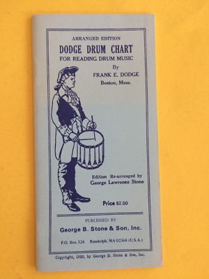 Dodge Drum Chart for Reading Drum Music, Frank E. Dodge