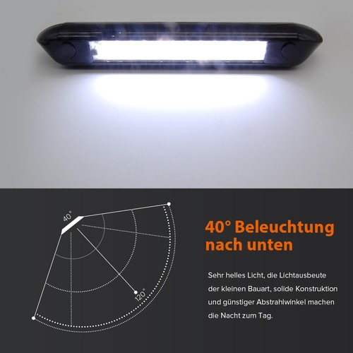 12v LED Lampa zewnętrzna Kamper Przyczepa kempingowa Czarna Oświetlenie Zewnętrzne 350lm IP66 - Zdjęcie 6 z 10