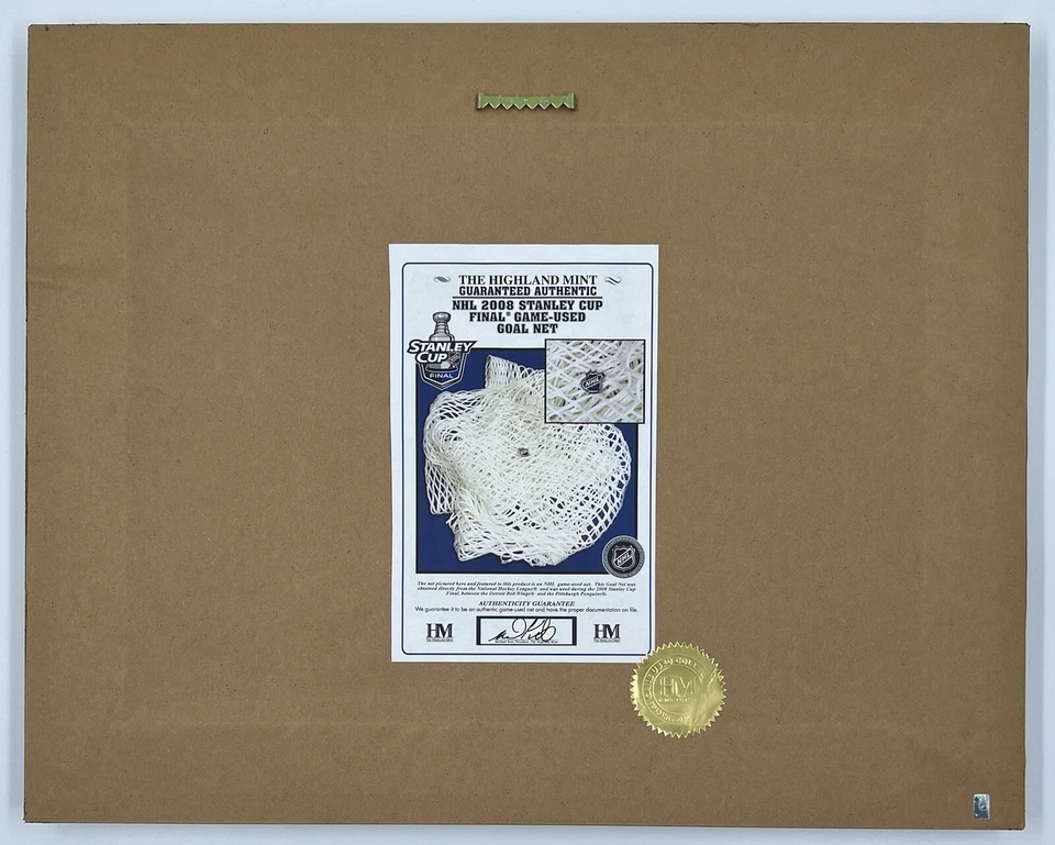 Placa Detroit Red Wings 2008 Stanley Cup Champions #1041 moedas de ouro/rede de jogo - Imagem 4 de 4