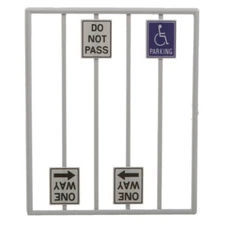 Tichy Train Group 2068 Miscellaneous Road Signs (8) O Scale