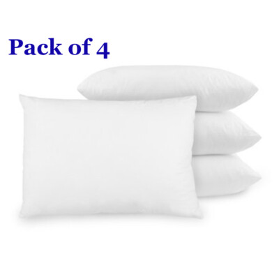4er Pack Kissen Bounce Back Anti Allergisch Bettwäsche Plump Weich Paar Kissenbezüge