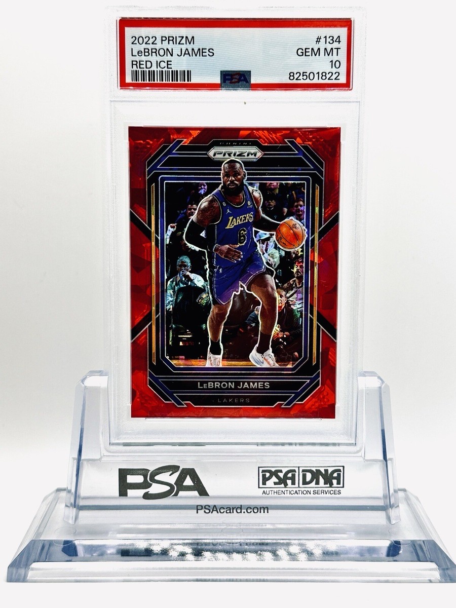 レブロン Prizm LeBron James red ice PSA 10! 2022 Prizm Red Ice 134 Lebron James PSA 10 GEM MINT | eBay