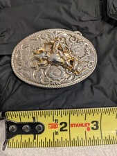 VINTAGE BUCKING BRONCO COWBOY BELT BUCKLE COW BOY RODEO HORSE WESTERN STYLE