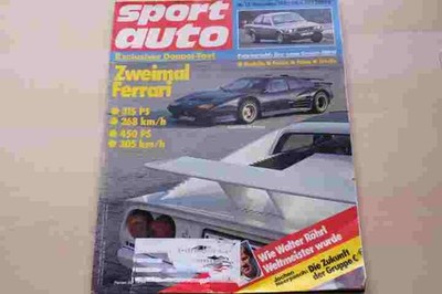 5) Sport Auto 12/1982 - Peugeot 505 STI Danielson  - Renault R 5 Alpine Turbo m