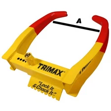 Trimax Auto Trailer ATV UTV Motorcycle Clamp Boot Deluxe Wheel Tire Chock Lock