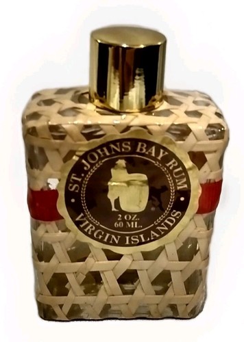 VINTAGE WEST INDIES BAY CO ST JOHNS BAY RUM GLASS COLLECTIBLE BOTTLE (SEE DESC)