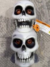 Light Up Skull Decor skeleton halloween