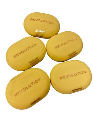 5 (0.17oz each) Revolution Powder Pops Instant Blur Setting Powder Banana