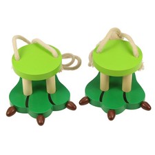 Bigjigs Toys Wooden Crocodile Footwalkers Walking Walker Stilts Kid's