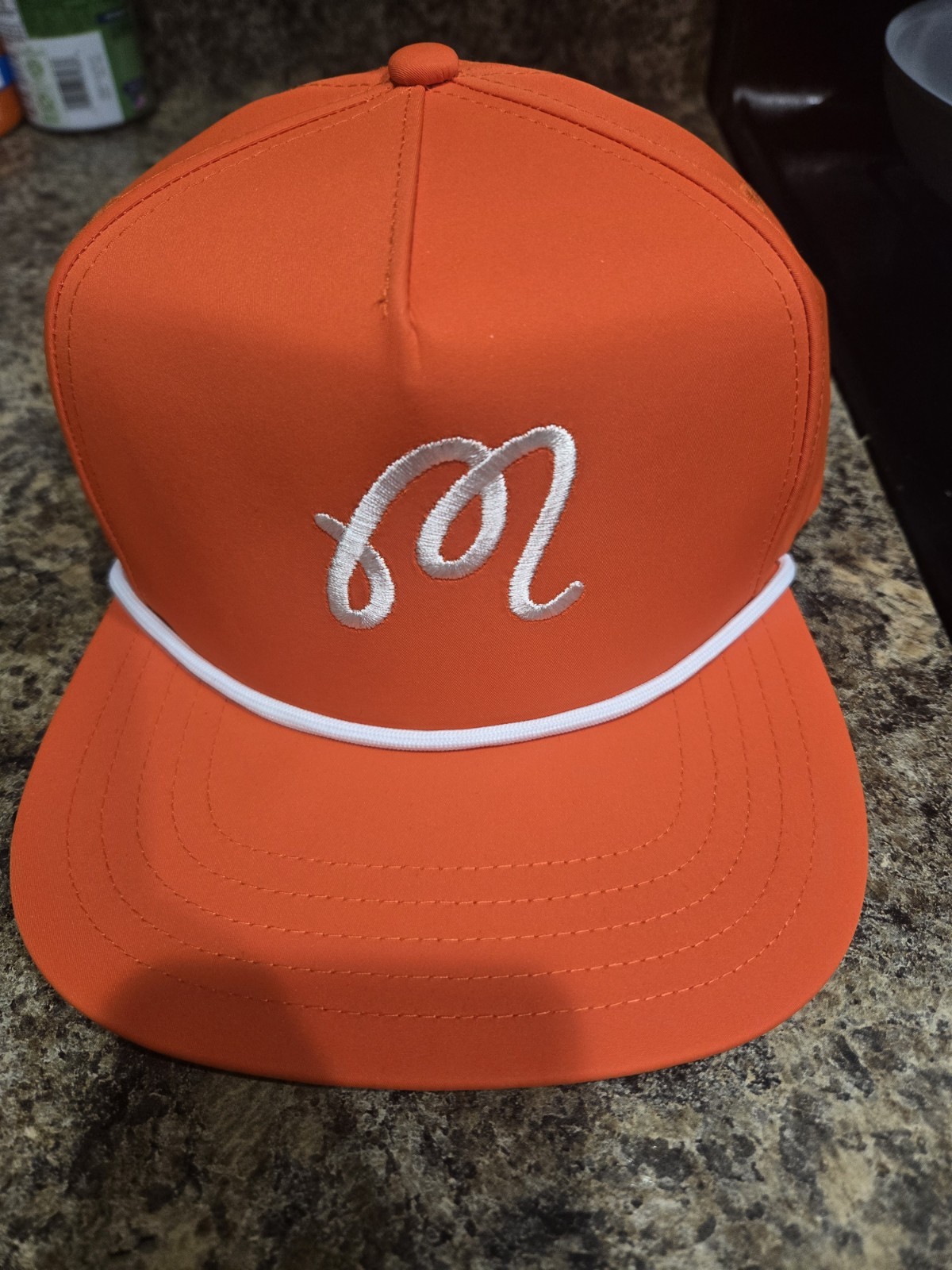 Malbon Golf Adjustable Snapback M Logo Hat With Rope *BRAND NEW* *SHIPS NOW*