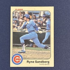 Fleer 1983 Ryne Sandberg #507 Chicago Cubs Major League Baseball Base Set Card