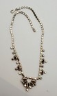Vintage Citrine Topaz Yellow Rhinestones Necklace Open Back Marquise  — photo 6